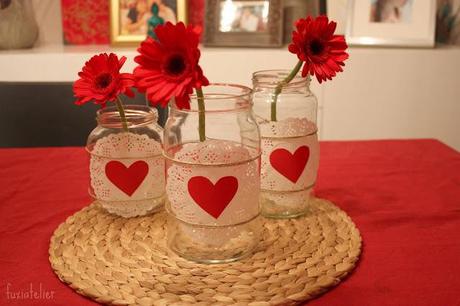 DIY: Centros de mesa con tarros de vidrio