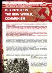 Nuestro futuro es el mundo nuevo, el comunismo