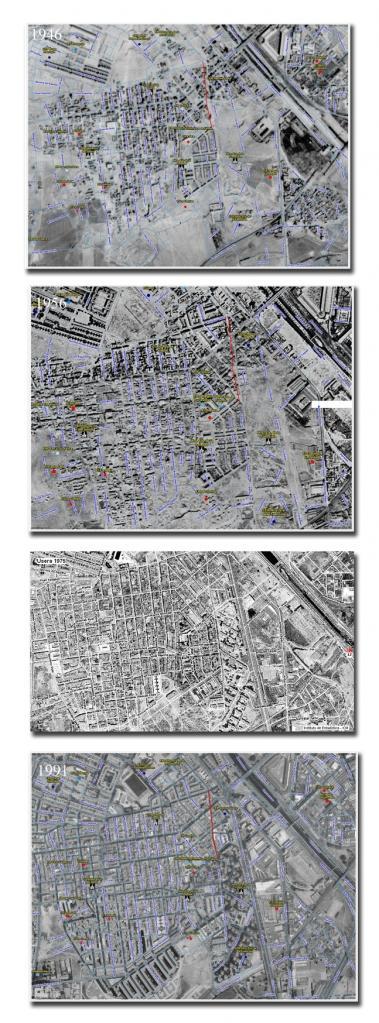 Evolucion Almendrales Barrio de Los Almendrales (Usera, Madrid)