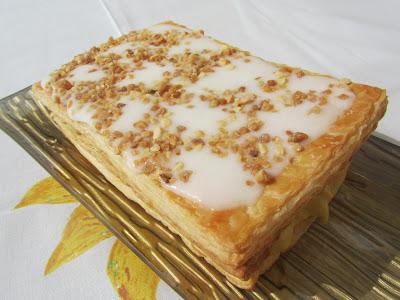 Milhojas de almendra