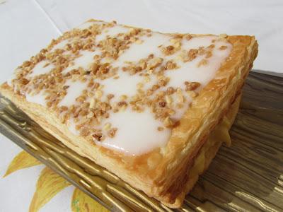 Milhojas de almendra