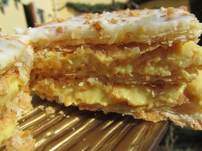 Milhojas de almendra