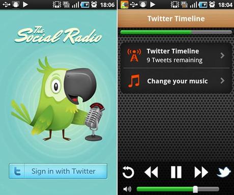 The Social Radio :: app para escuchar la radio y Twitter
