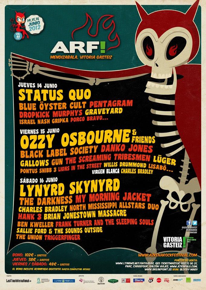 15 nuevas incorporaciones al Azkena Rock Festival 2012