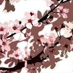 Branches fleuries japonaises Estilo floral sobre las paredes