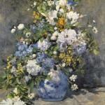 Renoir - gros vase avec fleurs Estilo floral sobre las paredes