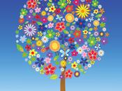 Árbol Flores Vectorial