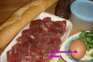 ALBONDIGAS DE TERNERA EN SALSA DE TOMATE