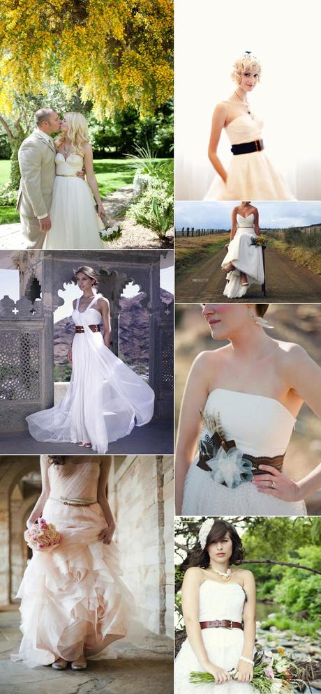 Novias con cinturón/Brides wearing belts