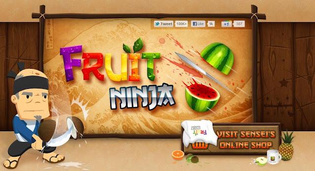 Fruit Ninja, cortando fruta.