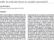 servicios salud mental América Latina Caribe: evolución hacia modelo comunitario Jorge Rodríguez