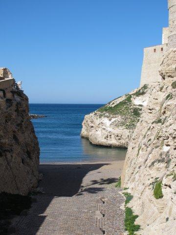 Foso de Santiago y playa de los Galápagos