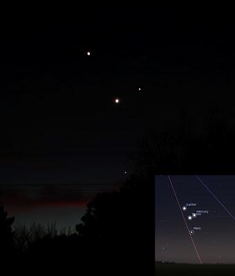 Marte, Venus, Júpiter, Mercurio y la Luna visibles en el cielo a partir de hoy