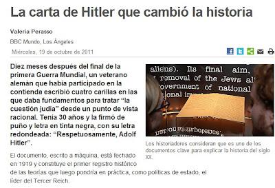 En 1919, Hitler ya pensaba en la Solución Final