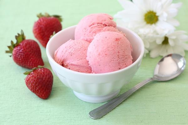 helado de fresa