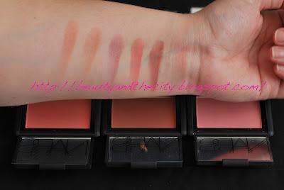 Blushes Swatches I - NARS