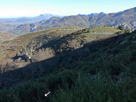 Les Cueves-La Carbazosa-Les Llombes-Picu la Carba-Pumarín