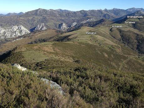 Les Cueves-La Carbazosa-Les Llombes-Picu la Carba-Pumarín