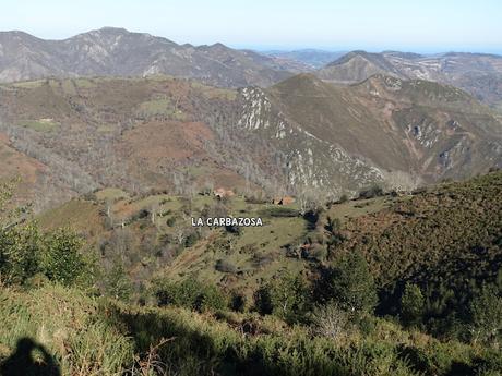 Les Cueves-La Carbazosa-Les Llombes-Picu la Carba-Pumarín