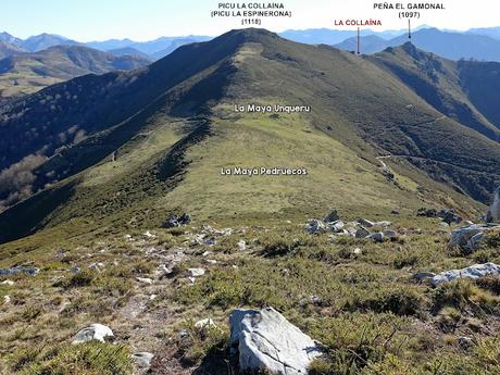 Les Cueves-La Carbazosa-Les Llombes-Picu la Carba-Pumarín
