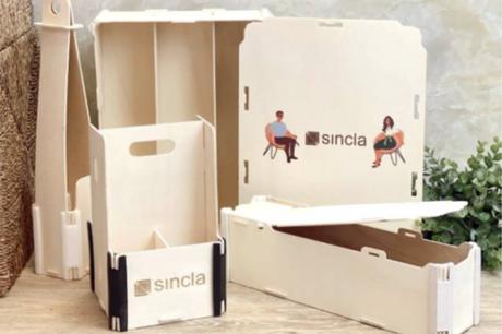 Packaging premium para cestas de Navidad, la propuesta de Sincla con cajas de madera personalizadas