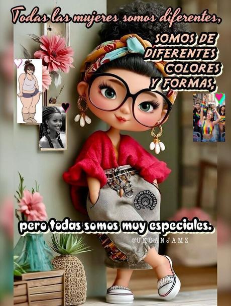 Todas las mujeres somos diferentes, somos de diferentes colores y formas, pero todas somos muy especiales. 👫👩🤰