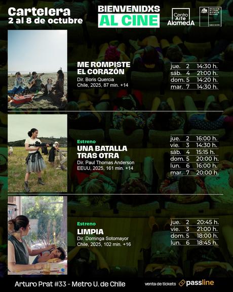 Descubre la Cartelera del Centro Arte Alameda del 2 al 8 de Octubre