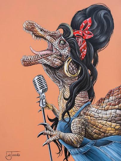 Los retratos mesozoicos de Lady Jurassika