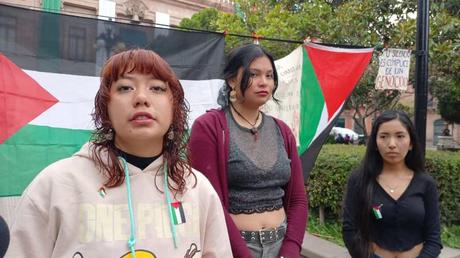 Convocan clausura simbólica de la SRE en San Luis Potosí para exigir acciones contundentes en apoyo a Palestina