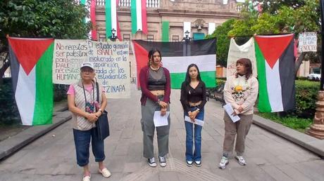 Convocan clausura simbólica de la SRE en San Luis Potosí para exigir acciones contundentes en apoyo a Palestina