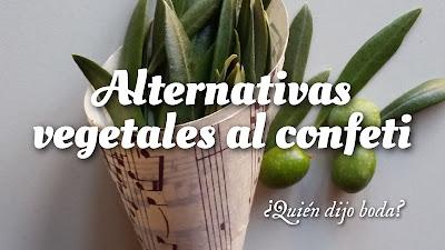 Alternativas vegetales al confeti