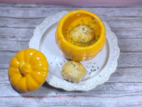 Crema de calabaza con boniato