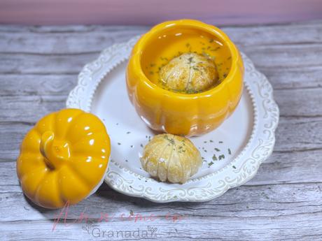 Crema de calabaza con boniato