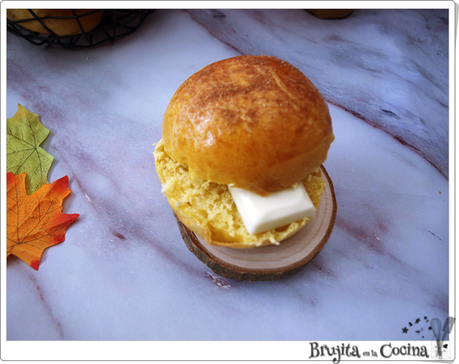 Bollitos de calabaza con chocolate Bollitos de calabaza con chocolate