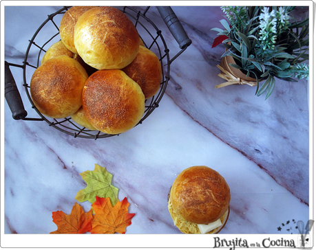 Bollitos de calabaza con chocolate Bollitos de calabaza con chocolate