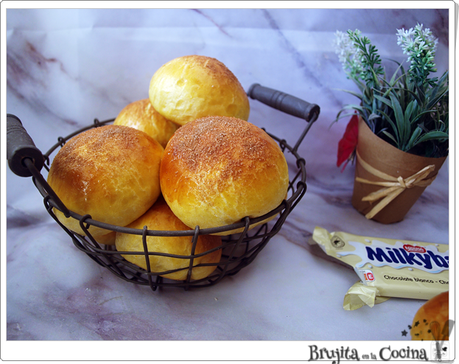 Bollitos de calabaza con chocolate Bollitos de calabaza con chocolate