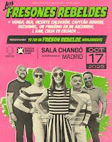 Concierto de Los Fresones Rebeldes y amigos en la Sala Changó presentando Yo fui un Fresón Rebelde Adolescente