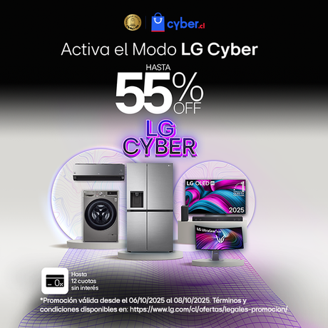 ¡Cyber Monday llegó! Hasta 50% off en tecnología LG