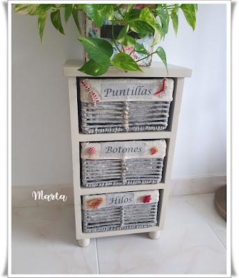 MUEBLE CON CESTAS RESTAURADO MUEBLE CON CESTAS RESTAURADO