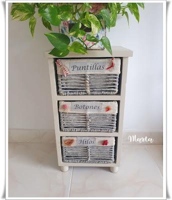 MUEBLE CON CESTAS RESTAURADO MUEBLE CON CESTAS RESTAURADO