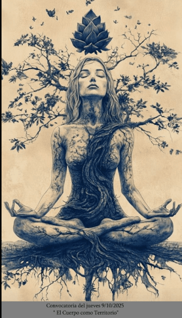 El cuerpo como territorio. Imagen oficial para el reto propuesto por Campi el 5 de octubre de 2025