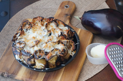 Rollitos de berenjenas rellenos.