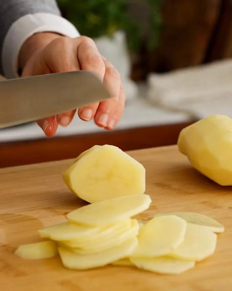 cortar papa en laminas