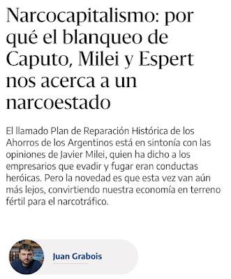 Comportamiento Ex Pert: Argentina el Narcoestado