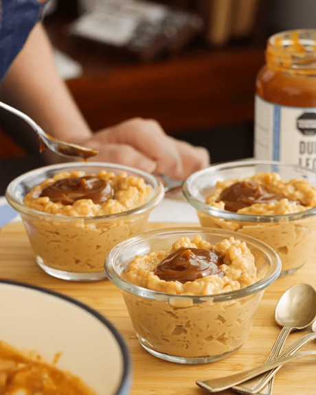 arroz con dulce de leche