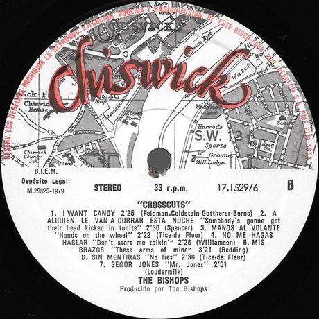 The Bishops -Crosscuts Lp 1979