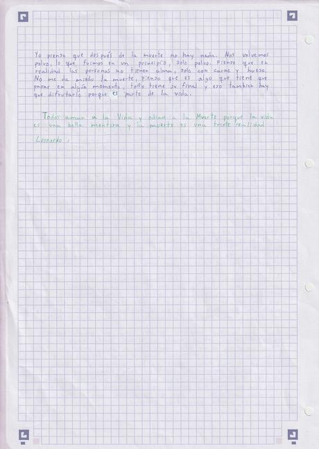 LA MUERTE, SEGÚN LEONARDO