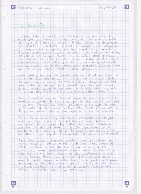 LA MUERTE, SEGÚN LEONARDO