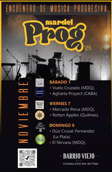En noviembre: Mardel Prog 2025 - Encuentro De Música Progresiva