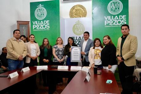 Villa de Pozos es reconocido por la CEGAIP por su cumplimiento en transparencia